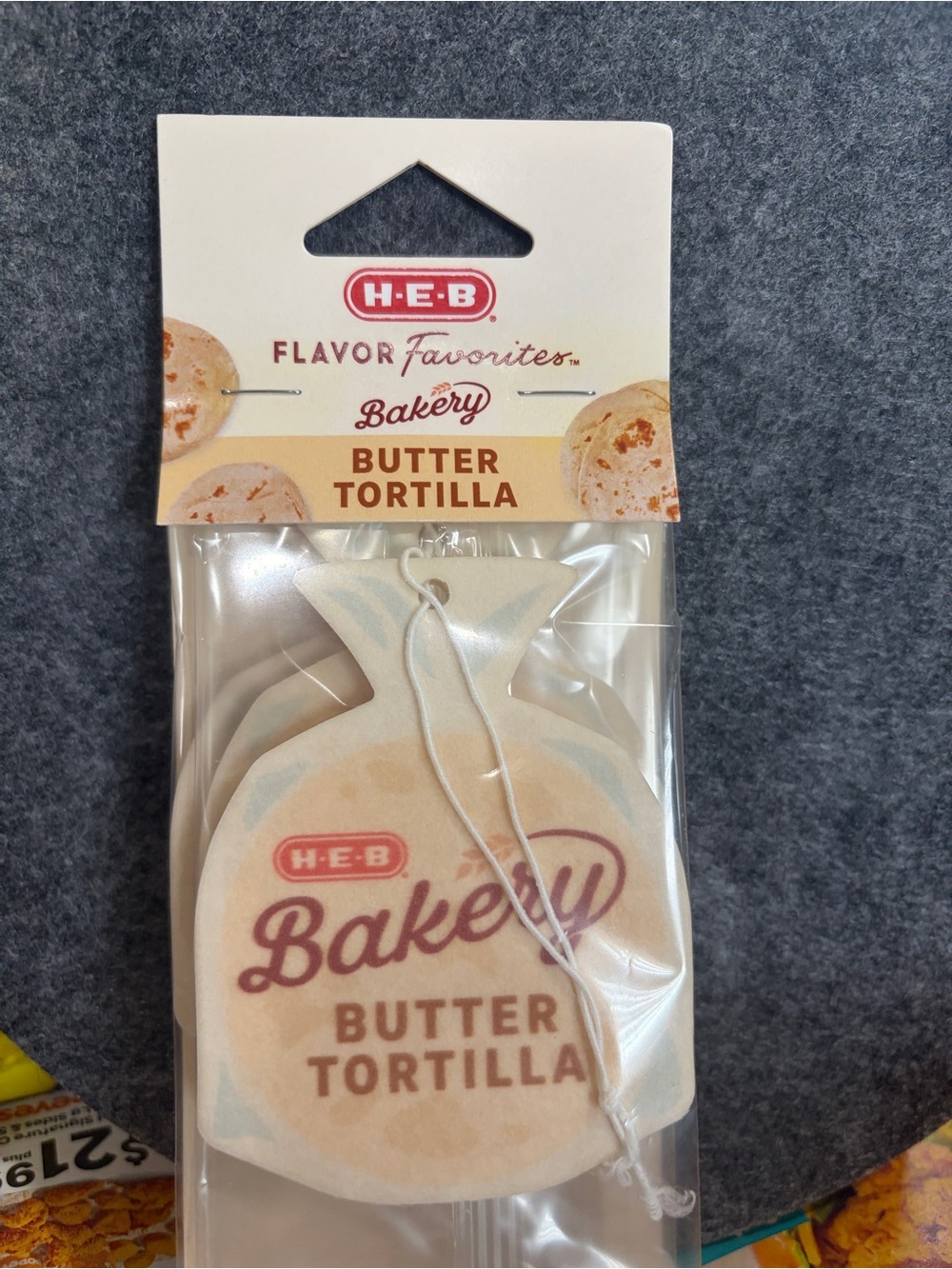 Butter tortillas car air freshener